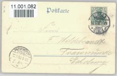 Birkenzweig - 1902 AK Pfingsten Prägedruck