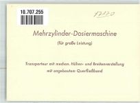 74523 W7170 Schwäbisch Hall KEINE AK Fabirk Ganzhorn und Stirn Dosiermaschine Informationskarte