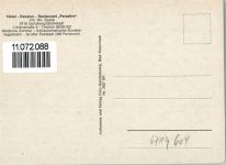67316 W6719 Carlsberg , Pfalz - Hoetl Pension zum Paradies