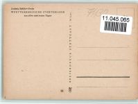 72555 W7430 Metzingen , Württ Künstlerkarte Ortsansicht sign. Ludwig Schäfer-Grohe Württembergische Städtebilder Nr. 92