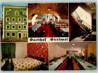 83410 W8229 Laufen , Salzach - Gasthof Greimel Innenaufnahmen Gastraum Stammtisch Doppelzimmer Mehrfachaufnahme