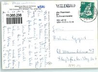 75323 W7547 Calmbach - Gästehaus Rau Innenaufnahme Gastraum Garten 3-Bildaufnahme