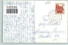 69488 W6943 Birkenau , Odenw - Blick auf Birkenau