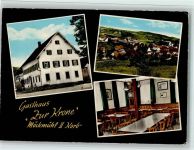 74219 W7108 Möckmühl - Gasthaus Zur Krone Innenaufnahme Ortsansicht 3-Bildaufnahme
