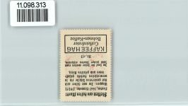 72510 W7488 Stetten am kalten Markt - Vignette Wappen Kaffee Hag ca 1920-1940