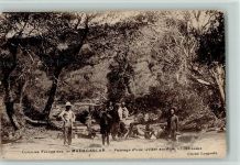 Passage d´une riviere aurifere Französische Kolonie