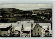 54589 W5536 Stadtkyll - Gesamtansicht Kirche Ortsansichten 4-Bildaufnahme