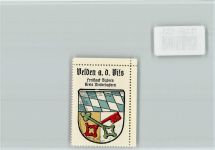 84149 W8319 Velden , Vils - Vignette Wappen Kaffee Hag ca 1920-1940