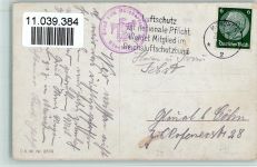 Stunde der Hausfrau - Mann mit Pantoffeln bekommt eine Ohrfeige 1933 AK Ehe