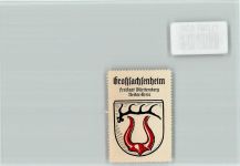 74343 W7123 Großsachsenheim - Vignette Wappen Kaffee Hag ca 1920-1940