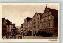 85072 W8078 Eichstätt , Bay Kupfertiefdruck Marktplatz Brunnen