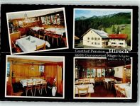 87544 W8976 Gunzesried - Gasthof Pension Hirsch Innenaufnahmen Gastraum 4-Bildaufnahme