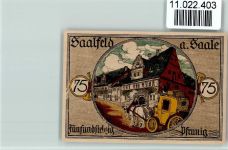 07318 O6800 Saalfeld , Saale - Notgeldschein