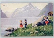 Nr. 5285 - "Belauscht" Kinderpoesie Hoffmann, Ad. Künstlerkarte