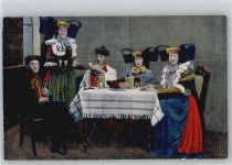 Schinken und Pumpernickel Verlag Kuhlmann Nr. 38 AK Trachten Schaumburg-Lippe