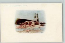 Grotto Geyser Formation - Yellostone Park USA 1900 AK Haynes Photo Vulkan