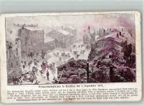 08140 Bazeilles 1917 Gebrauchsspuren Feldpost WK I Straßenkämpfe 1.9.1870