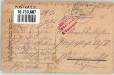 08140 Bazeilles 1917 Gebrauchsspuren Feldpost WK I Straßenkämpfe 1.9.1870