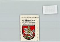 06343 O4274 Mansfeld , Südharz - Vignette Wappen Kaffee Hag ca 1920-1940
