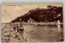 18551 O2331 Lohme , Rügen 1914 - Seebäderschiff an der Mole Verlag Stengel & Co. 45811