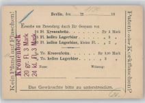 10115 W1000 Berlin Schöneberg - Schlossbrauerei Schöneberg Berlin Bestellkarte