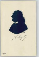 sign W. Bithorn - List - Ackermann Verlag Serie 661 (12 Komponisten Silhouetten) Künstler Künstlerkarte