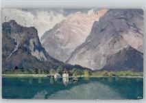 W8240 Königssee b Berchtesgaden Compton, E. H. Künstlerkarte
