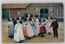 Kinder - 1912 AK Ringelreihen Tanz Trachten Schaumburg-Lippe