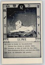 Löwe ca 1942 AK Sternzeichen