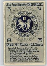 Zwillinge ca 1936 AK Sternzeichen
