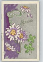 Relief-Druck - Souvenir - Margeriten Reliefdruck Prägedruck