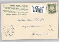 und Winterlandschaft, litho Maiglöckchen 1903 Prägedruck