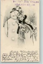 Weihnachtsgrüße Schneemann Frau Schneemann