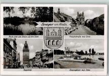 W6720 Speyer Binnenfähre Pfalz ca 1960 AK Fähre