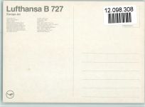 Lufthansa Europa Jet B 727 Fluglinie