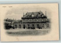 Douai La Gare , Straßenbahn ca 1915 AK Bahnhof