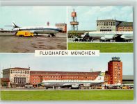 Mehrfachbilder - Shell Wagen Flughafen 1970