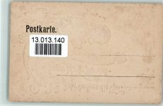 Neujahr - Glückshorn Golddruck und Münzen Geld auf AK Prägedruck