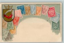 Nr.26 Ottmar Zieher, Bosnien litho Wappen Briefmarkenabbildung Prägedruck