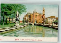 35100 Padova Künstlerkarte Prato della Valle e Chiesa di S. Giustina