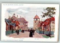 W4300 Essen , Ruhr sign Kley - Kolonie Altenhof , Erholungshaus, Kapelle Krupp Künstlerkarte