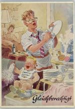 Humor - Gleichberechtigung - Vaterrolle - Münchner Bildkunstverlag Lengauer Nr. 3171 Nachttopf 1956