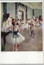 Ballettklasse Edgar Degas Wiechmann-Verlag Tanz Künstlerkarte