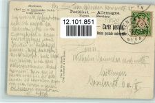 Wandern im Bayernlande AK Postkutsche 1907 Künstlerkarte