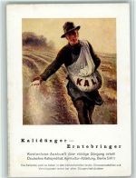 Kalidünger sichert Höchsternten - Bauer bei der Aussaat Düngerwerbung