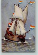 Karte Nr. 154 - Holl. Handelsschiff - Segelschiff Marine - Galerie