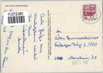 68809 W6823 Neulußheim - Kirche VW-Käfer Ortsansichten 4-Bildaufnahme