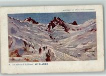 Le Glacier - Bergsteiger ca 1905 AK Berg