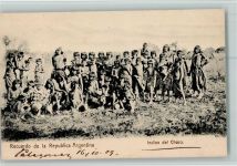 Indios del Chaco Motiv Argentinien 1909