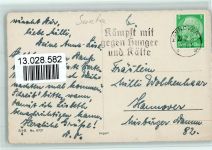 mit dem Esel im Wald - Weihnachten 1933 AK Weihnachtsmann